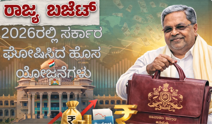 Karnataka Budget 2026 New Schemes ಘೋಷಣೆ ಮಾಡುತ್ತಿರುವ ಸಿಎಂ ಸಿದ್ದರಾಮಯ್ಯ